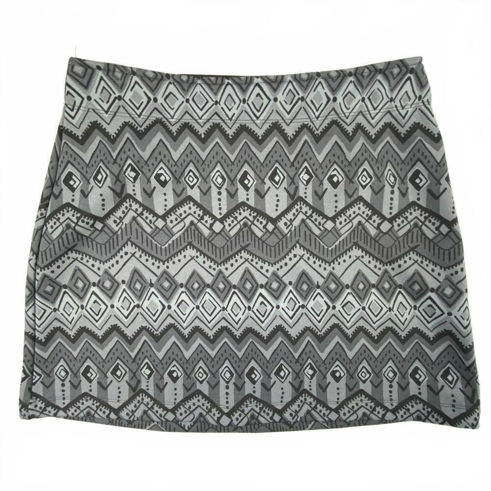 Athleta Women's Grey Printed Skirt - Size S
